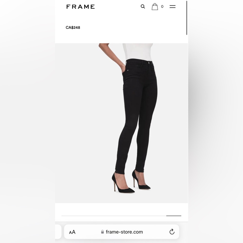 Frame Le Skinny de Jeanne Crop